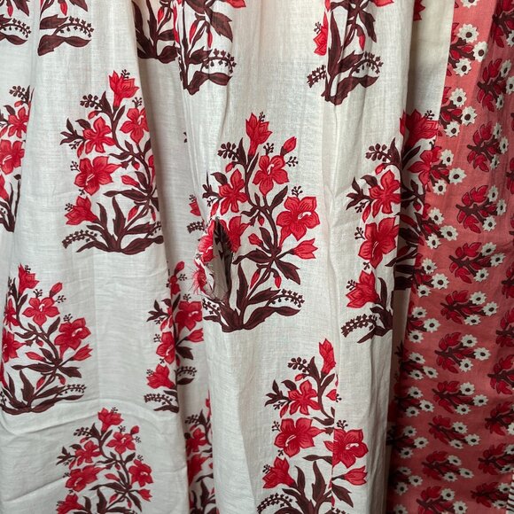 Flawed J. Crew Cotton Voile Midi Dress in Block Print Womens S Floral Item CI679 - Picture 14 of 16